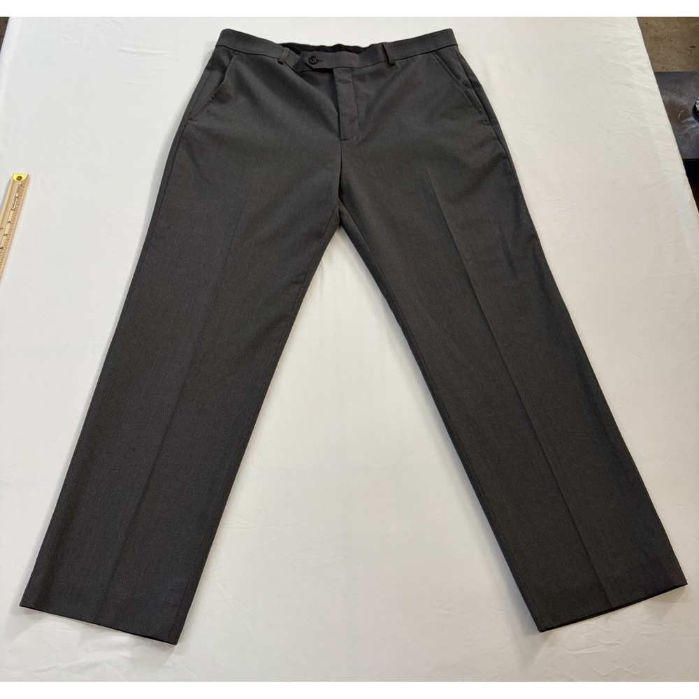 Stafford Tailored Culture Men's Gray Classic Fit Dress Pants 36x30